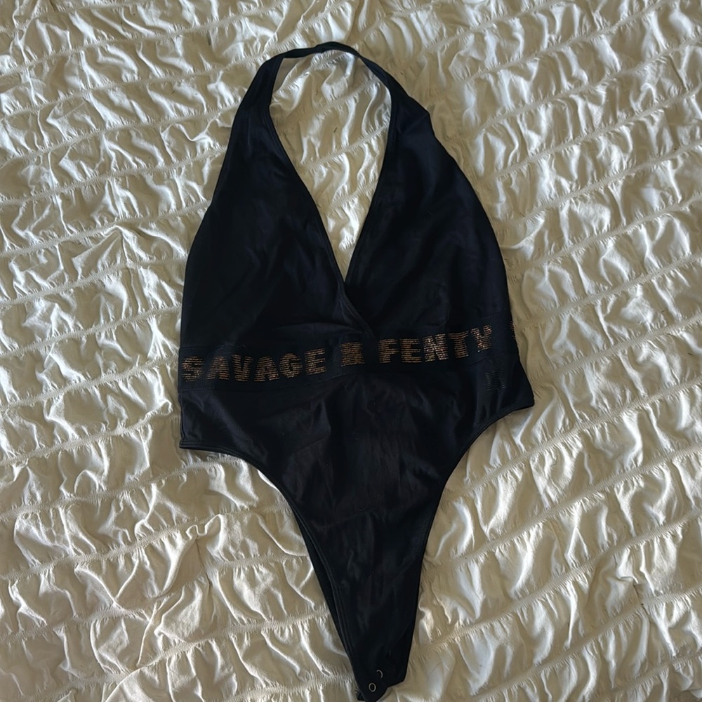 Savage Fenty open back halter bodysuit